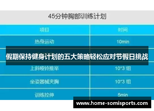 假期保持健身计划的五大策略轻松应对节假日挑战